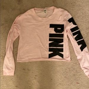 Victoria’s Secret PINK crop long sleeve size L